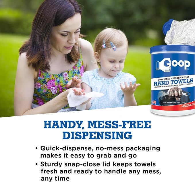 GOOP Multi-Purpose Waterless Hand Cleaner Towels - Image 4