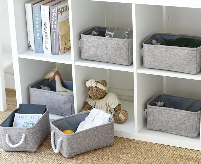 Small Fabric Storage Baskets, Foldable Gift Baskets - Image 2