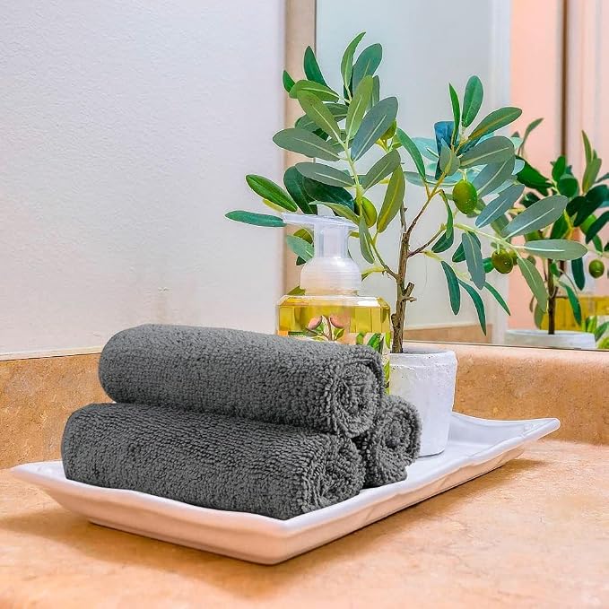 Orighty Microfiber Washcloths Bulk Towels Set 100 Pack, Highly Absorbent and - Image 6