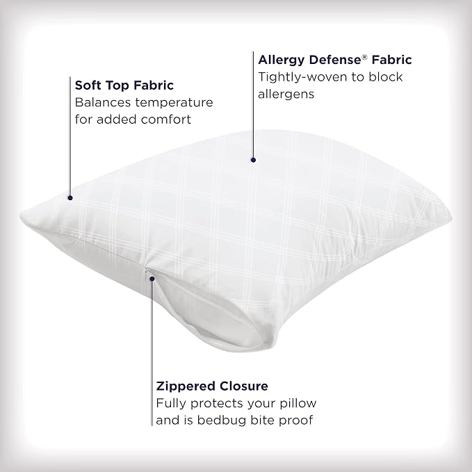 Set of 4 King AllerEase Pillow Protectors - Image 4