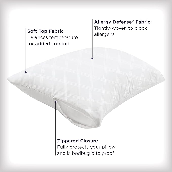 Set of 4 Standard/Queen AllerEase Pillow Protectors - Image 4
