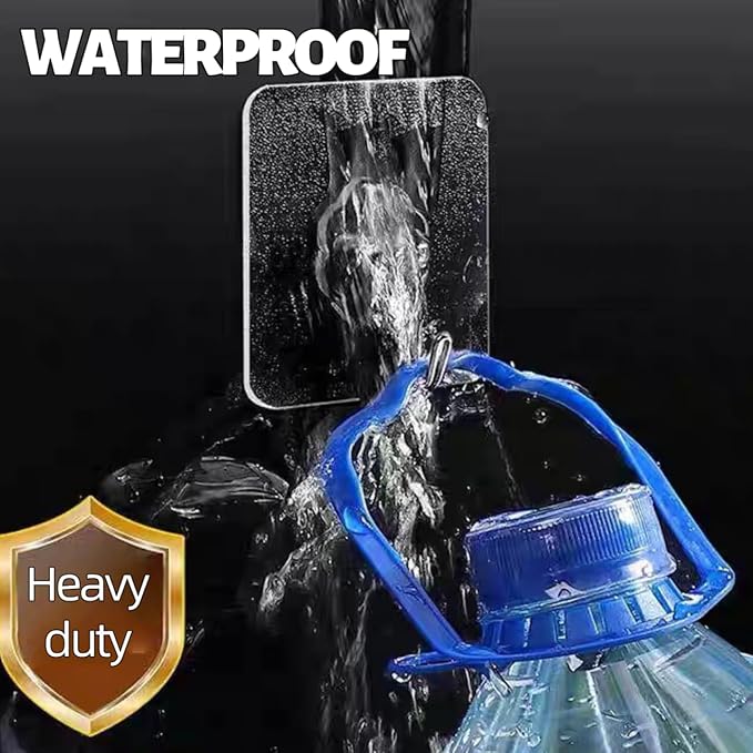 DDMY 24 Packs Hooks for Hanging 50lb Wall Hooks Transparent Reusable Waterproof - Image 3
