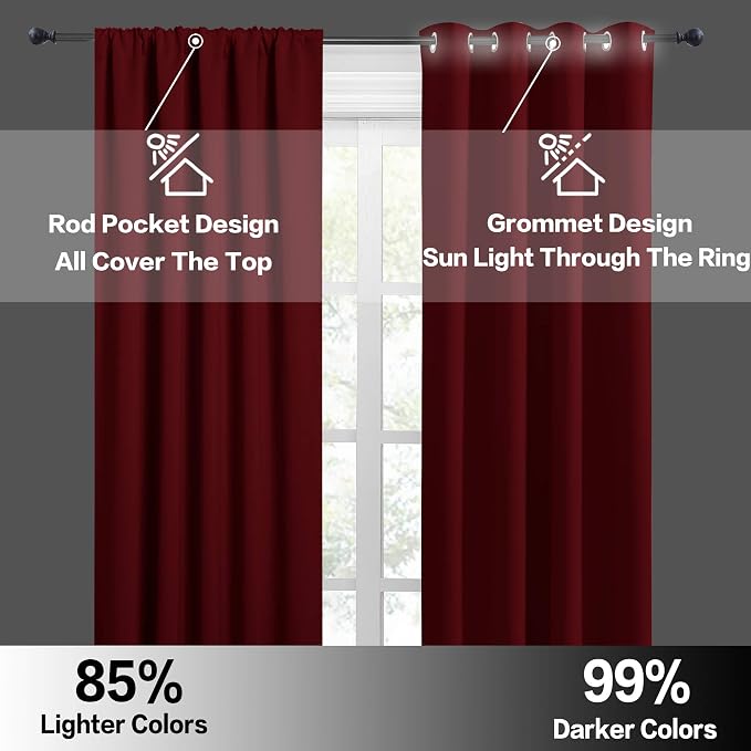 RYB HOME Short Curtains for Bathroom - Image 5