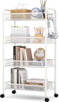 TOOLF 4-Tier Rolling Cart, Metal Utility Cart by TOOLF