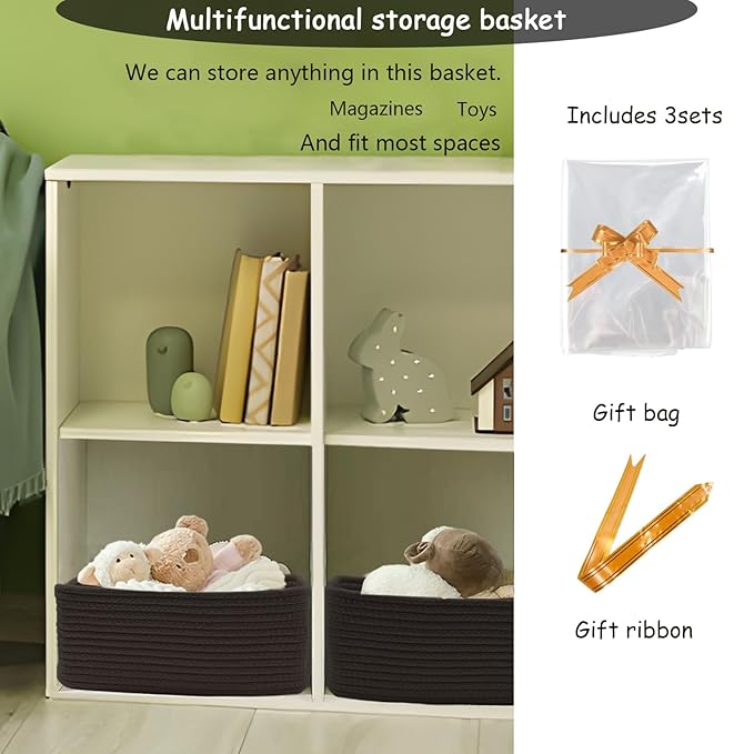 COMFY-HOMI 13" x 8.5" x 5.1" Storage Baskets - Image 3