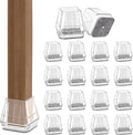 24PCS Square Chair Leg Floor Protectors by Violibar