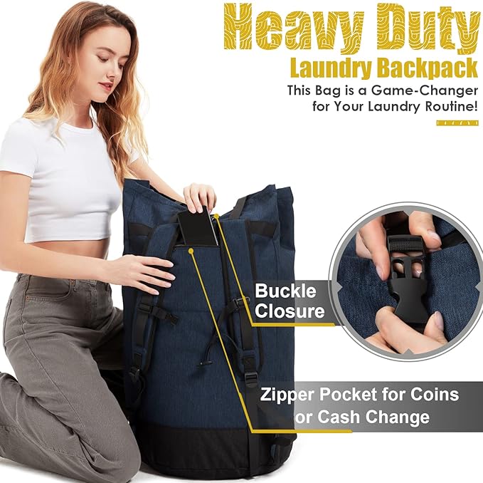 Laundry Backpack 115L, Heavy Duty Laundry Bag - Image 5