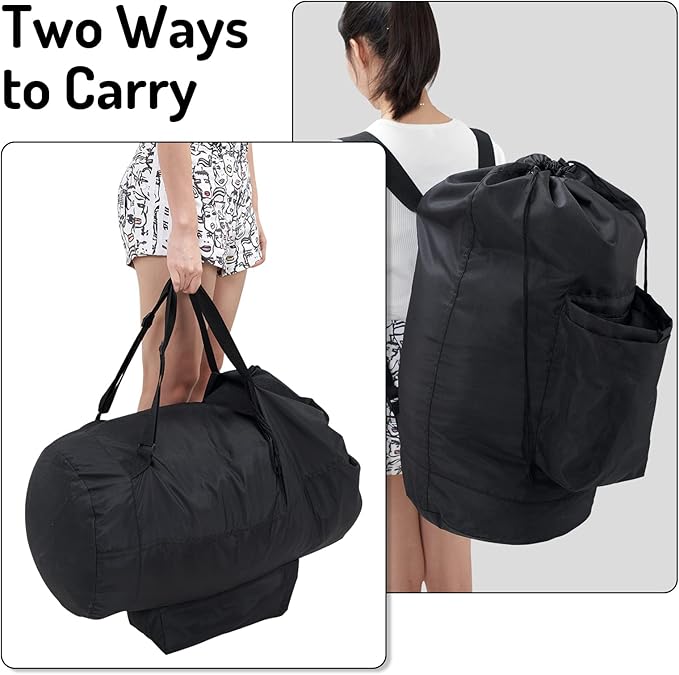 Laundry Backpack Bag, Dirty Clothes Travel Laundry Bag - Image 6