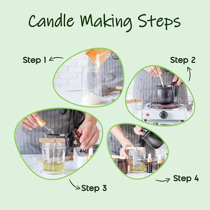 UNOTENA Soy Wax Flakes, Natural Candle Wax, Organic Soy Wax - Image 5