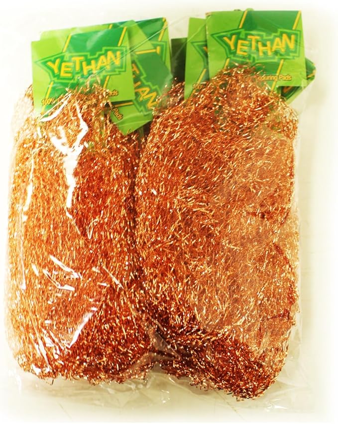 Copper Scouring Pad, Scrubbing Scour Pads 10 Pcs/Pack, Pure Copper, 13g / Pc - Image 4