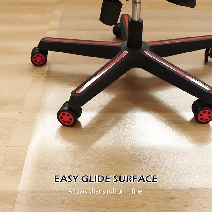 SALLOUS Office Chair Mat for Hard Floors, Slip Resistant Floor Protector Desk - Image 3