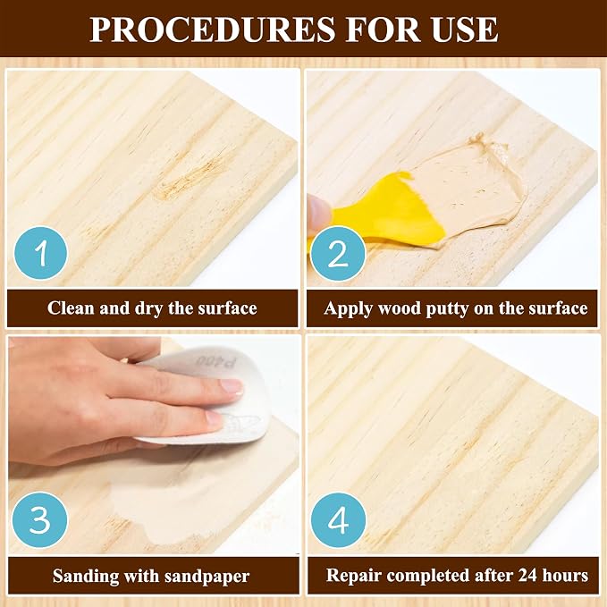 Natual Wood Filler, Natual Wood Putty, Paintable Stainable Wood Repair Putty - Image 4