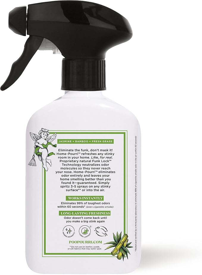 Home-Pourri Air + Fabric Multi-Purpose Odor Freshener Spray, Bamboo Rain - Image 4
