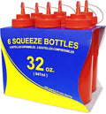 New Star Foodservice 533746 Squeeze Bottles, Wide Mouth, 32 oz by NewStarFoodservice
