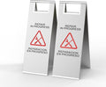 Stainless Steel Repair In Progress Sign Portable Foldable Sign 2-Pack by CrazyAnt