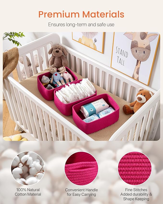Small Woven Basket, 13.5 x 9.5 x 5 Inches, Storage Basket - Image 4