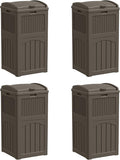 YESHOMY 4 Pack Outdoor Trash Can by SearchallYESHOMY