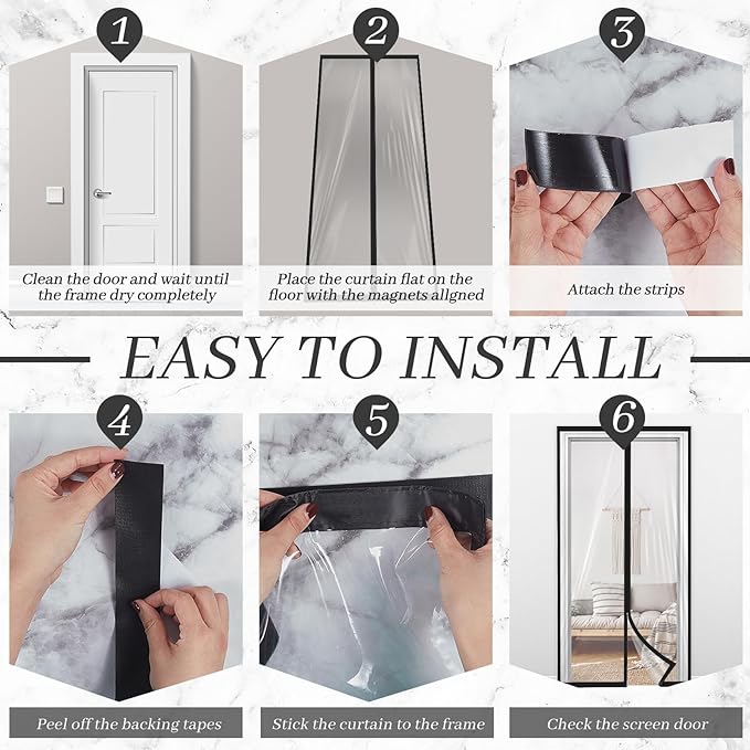 Amylove Zipper 38 x 83 Inch Dust Barrier Door Kit Construction Door Barrier 3 x - Image 4