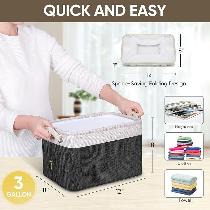 BALEINE 1 Pack Fabric Storage Bins - Image 5