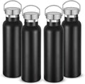 Neihepal 20 oz Insulated Water Bottles Bulk 4 Pack, Stainless Steel Double Wall by Neihepal