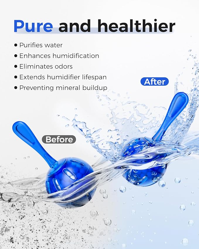 Humidifier Cleaner Anti-Scale Balls: Stop White Dust, Extend Humidifier Life - Image 3