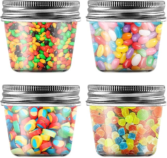 novelinks 4 Ounce Clear Plastic Jars Containers - Image 6