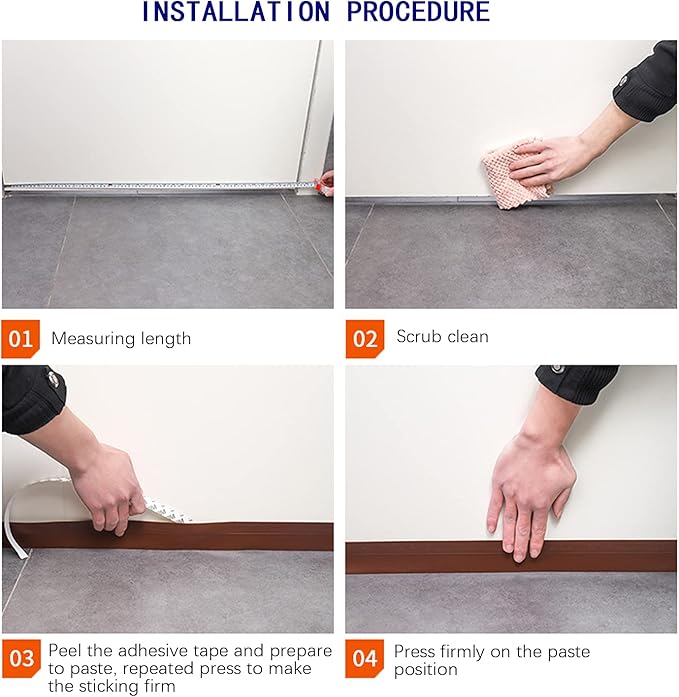 TAROSE Weather Stripping, Silicone Door Seal Strip Door, Transparent 16 Feet - Image 5