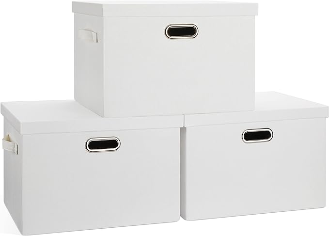 Large 17" 36 Quart Collapsible Stackable Storage Bins by GraciadecoStorage