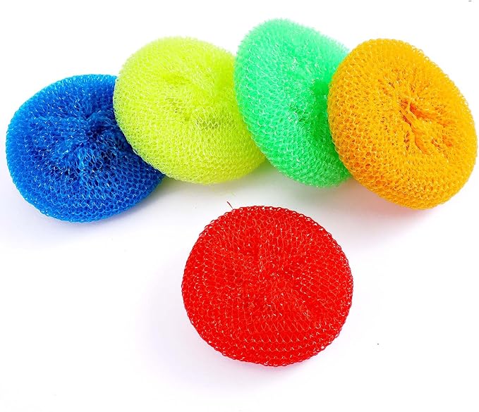 5Pcs Plastic Dish Scrubbers for Dishes by Unknown