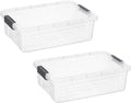 Superio Storage Bins with Lids, Stackable Totes, BPA Free, Odor Free, Organizer by Superio