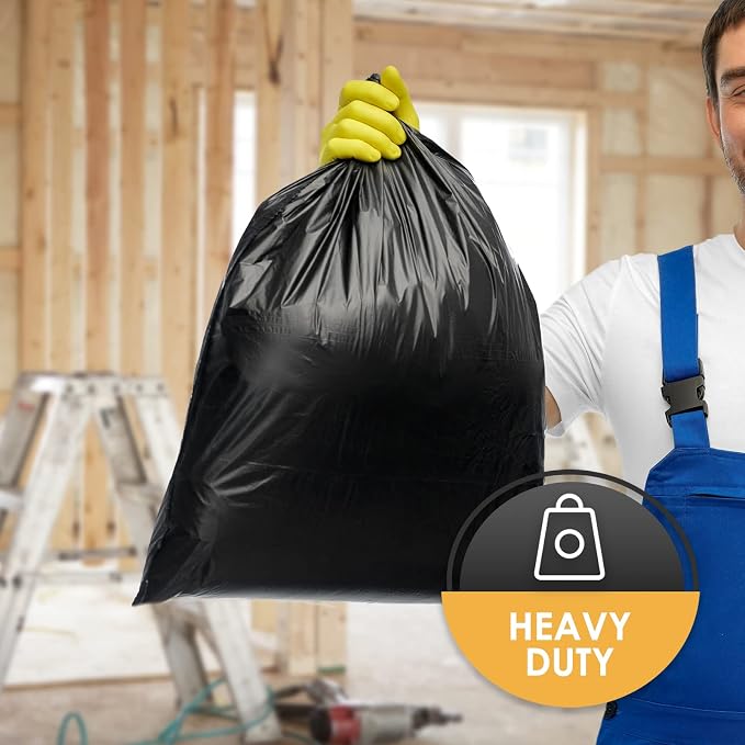 PAMI Heavy Duty 42 Gallon Contractor Garbage Bags, Tear Resistant Construction - Image 3