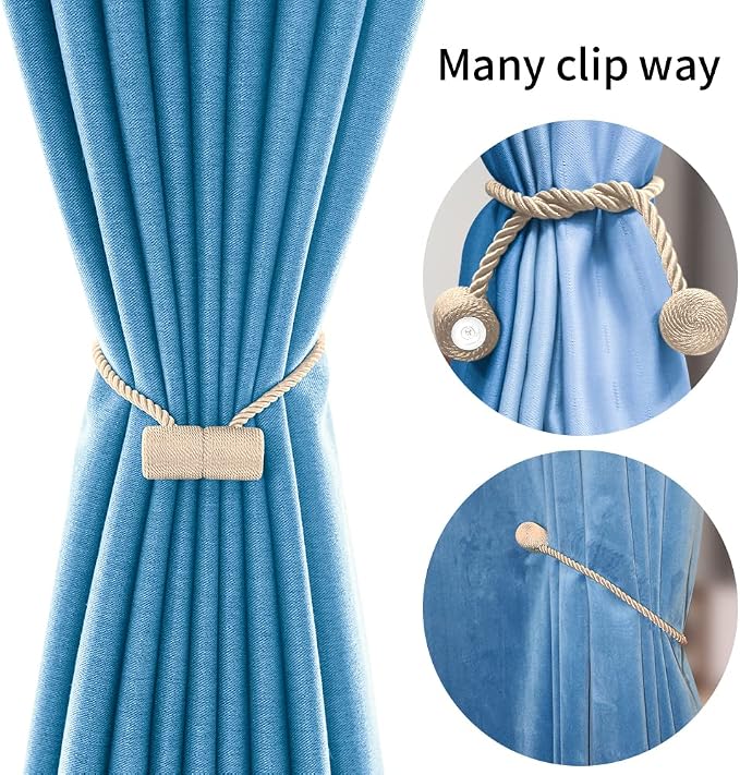 18 Inch Strong Magnetic Curtain Tiebacks, Curtain Holdbacks Modern Upgrade - Image 4