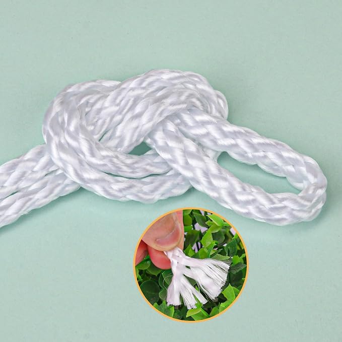 1/4 Inch White Polyester Rope - Image 3