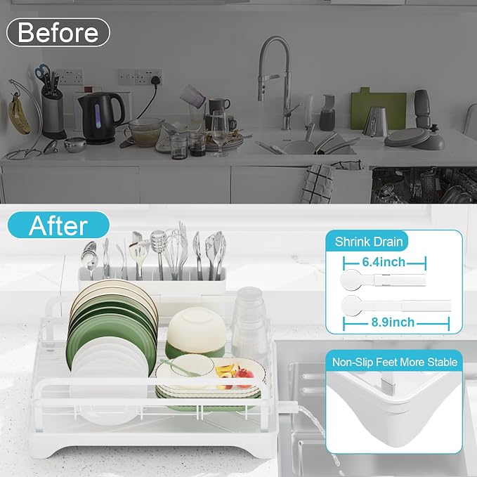 Dish Drying Rack for Kitchen Counter - Image 2