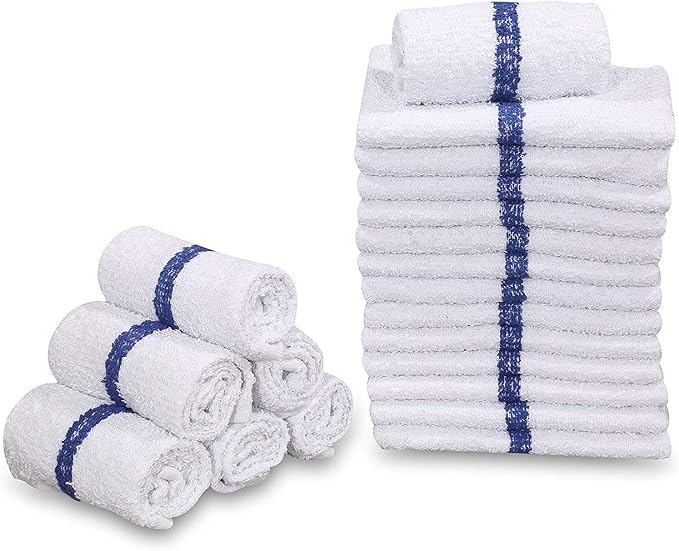 GOLD TEXTILES New Cotton Blend White Restaurant Bar Mops Kitchen Towels - Image 6
