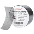 Black Window Screen Repair Tape, 2 in X 30 FT Screen Repair Kit by Secopad