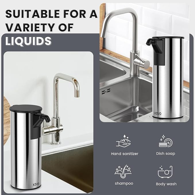 Automatic Soap Dispenser Touchless 11.8oz/350ml Four-Level Adjustable Dispenser - Image 5