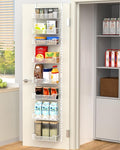 12.3" W Narrow Over the Door Pantry Organizer, 8-Tier Over the Door Organizer by VyGrow