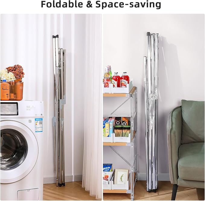 funest Drying Rack Clothing, 79 Inches Adjustble & Foldable Laundry Drying Rack - Image 4