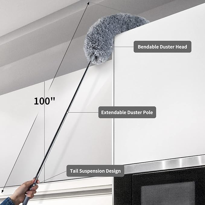 BOOMJOY Microfiber Feather Duster 7PCS, Bendable Dusters - Image 4