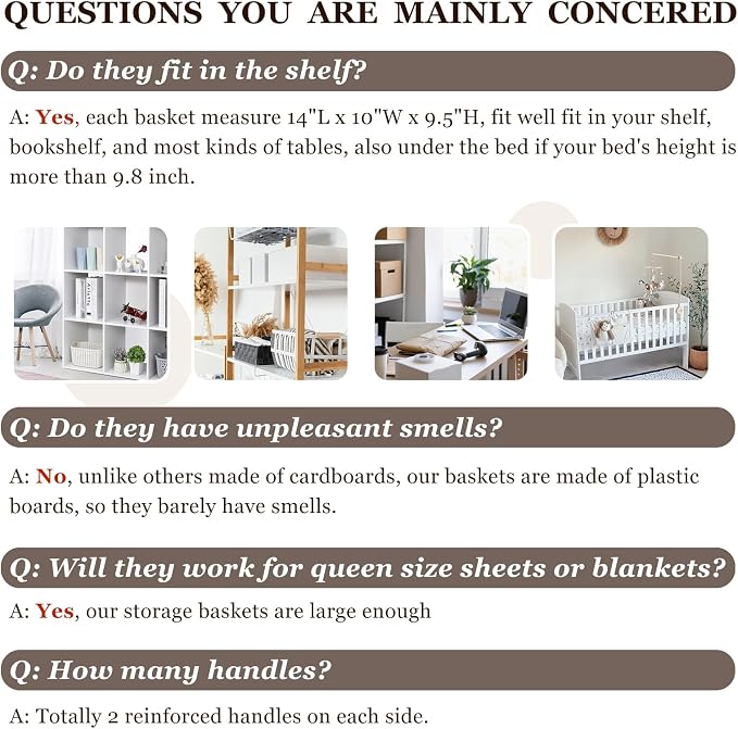 Criusia Closet Organizers and Storage Baskets - Image 3