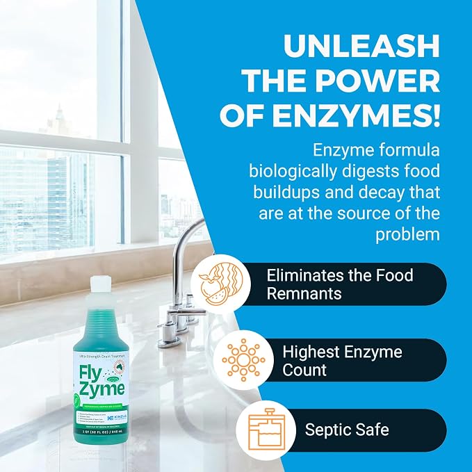 Kinzua Environmental Fly-Zyme, Highly Concentrated Enzyme Drain Cleaner - Image 5