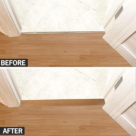 5Ft Floor Transition Strip Self Adhesive Vinyl Cover Floor Strip Flat Divider - Image 4