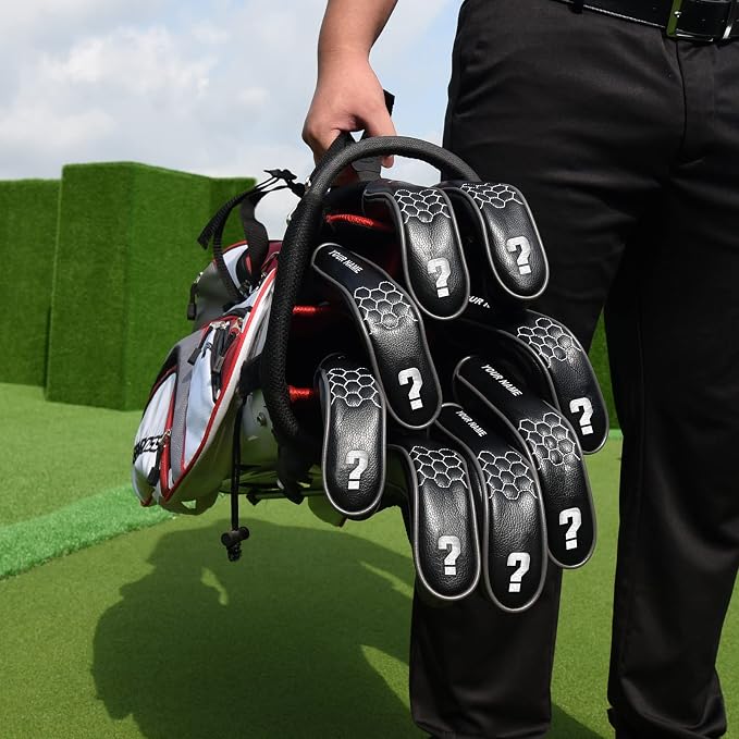 mytag 8PCS Golf Hybrid Iron Covers Set, Knit Hybrid Head Covers, Fits Cobra T - Image 5