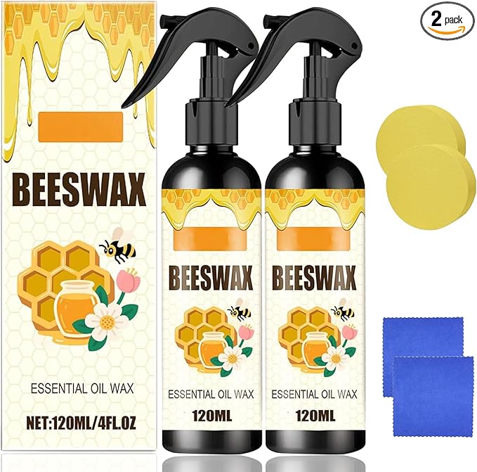 2PCS Beeswax Spray, Natural Furniture Polish, Beeswax Spray Cleaner, Wood by Unknown