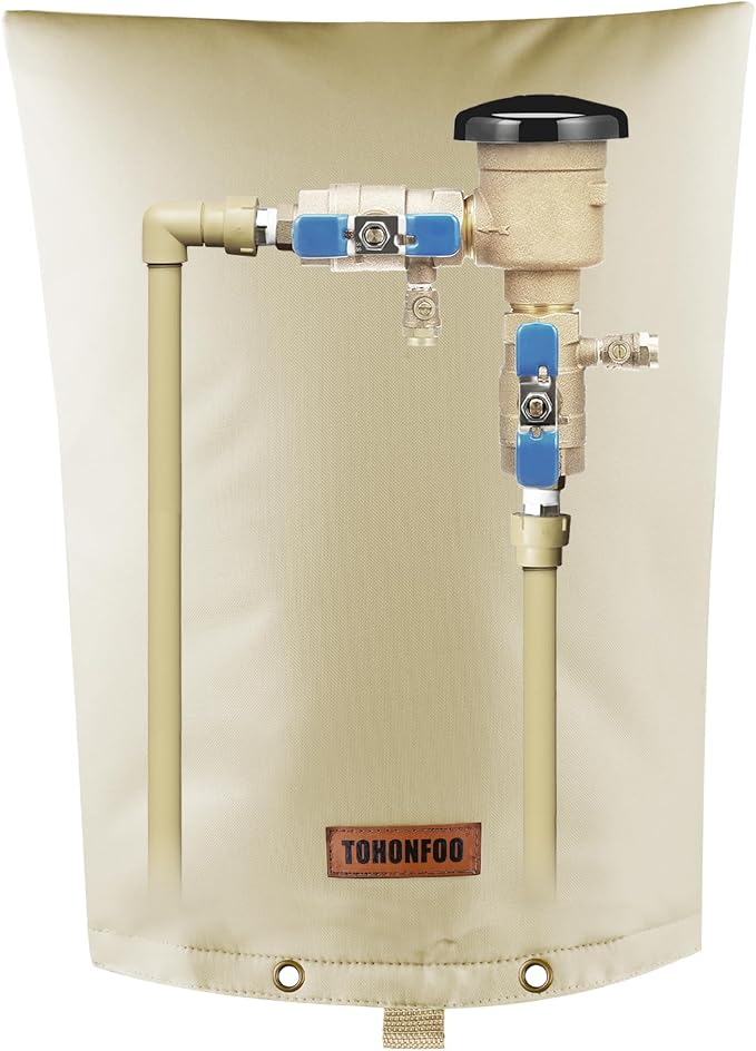 Backflow Preventer Pipe Insulation Cover by TOHONFOO