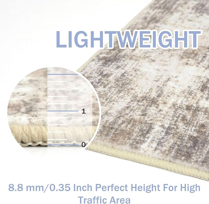 IOHOUZE Abstract Runner Rug 2x5 Ft Washable Runners - Image 5