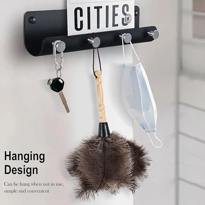 Ostrich Feather Duster 14" Natural Handheld Reusable Feathers Dusters - Image 7