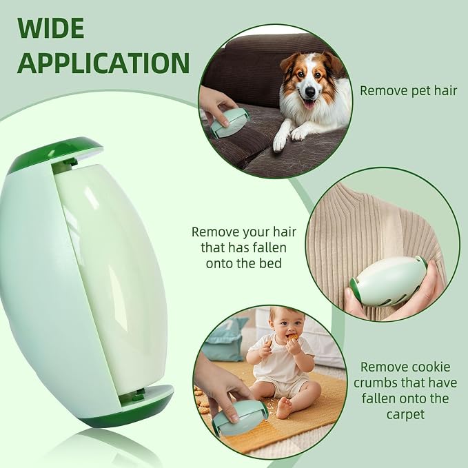 Upgrade Reusable Lint Roller for Pet Hair, Portable Washable Sticky Rollers for - Image 6