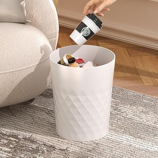 Small Bathroom Trash Can 2 Pack 1.8 Gallon Garbage Can Waste Basket Recycling - Image 5